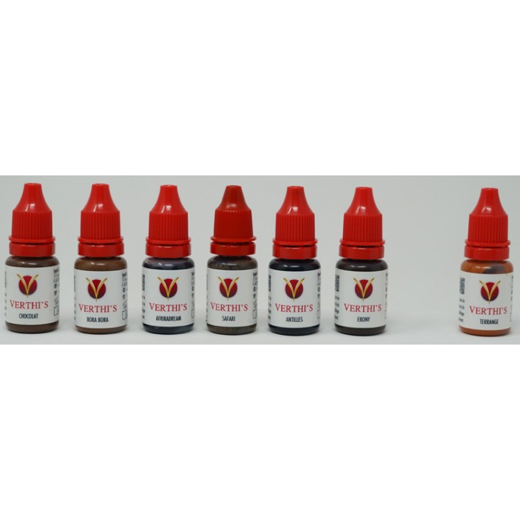 Pack 7 Pigments Micro Blading 10 ml Normes REACH