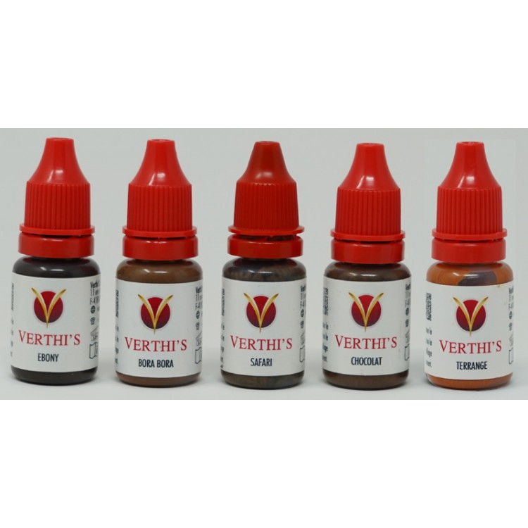 Pack 5 Pigments Micro Blading 10 ml Normes REACH Pack 5 Pigments Micro Blading 10 ml Normes REACH