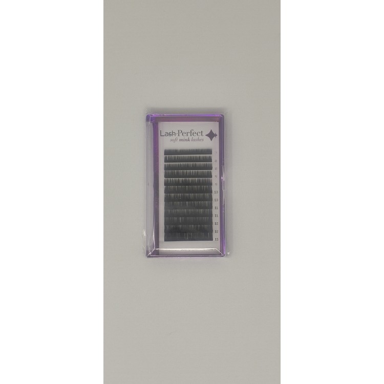 Lash perfect soft mink - B curl 0.15 - Cils individuels en barette - Tailles multiple dans une boîte (7 à 13 mm) Lash perfect soft mink - B curl 0.15 - Cils individuels en barette - Tailles multiple dans une boîte (7 à 13 mm)
