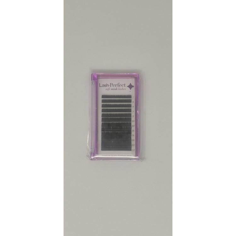 Lash perfect soft mink - CC curl 0.10 - Cils individuels en barette - Tailles multiple dans une boîte (7 à 13 mm) Lash perfect soft mink - CC curl 0.10 - Cils individuels en barette - Tailles multiple dans une boîte (7 à 13 mm)