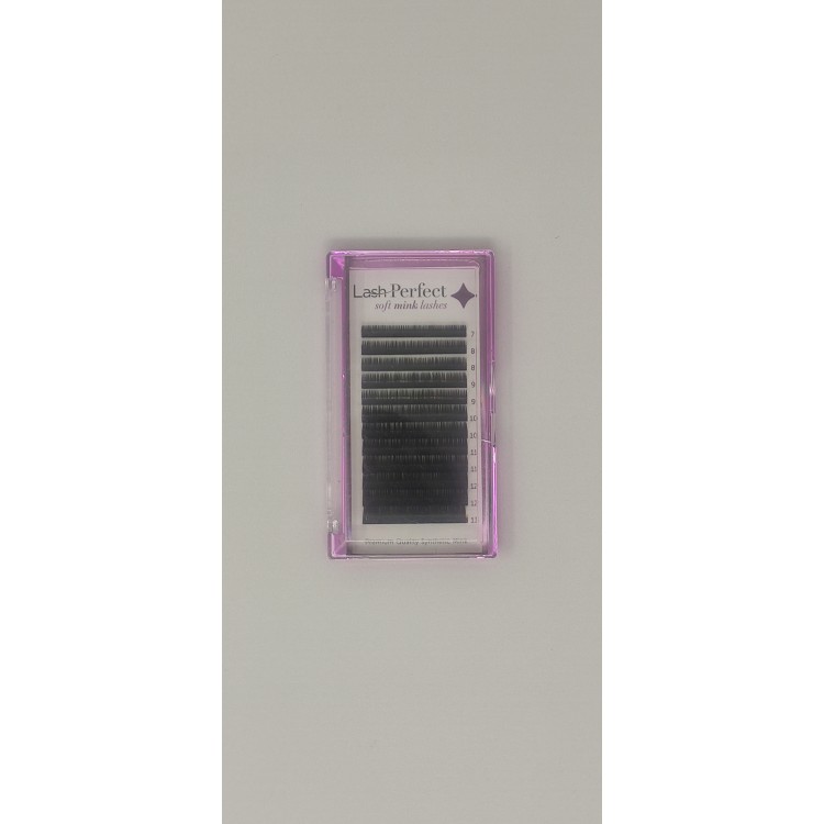 Lash perfect soft mink - C curl 0.20 - Cils individuels en barette - Tailles multiple dans une boîte (7 à 13 mm) Lash perfect soft mink - C curl 0.20 - Cils individuels en barette - Tailles multiple dans une boîte (7 à 13 mm)