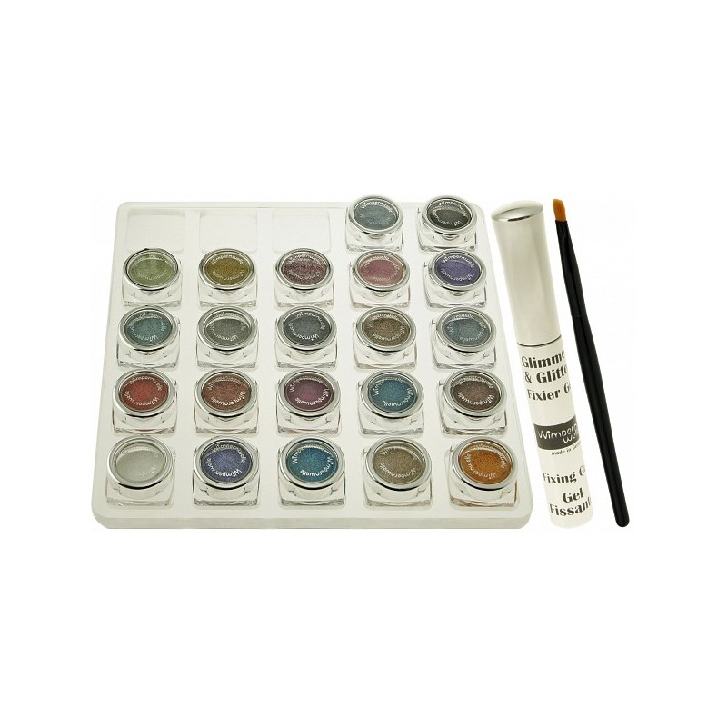 GLIMMER & GLITTER Tableau de maquillage avec: 24 fards à paupières GLIMMER & GLITTER Tableau de maquillage avec: 24 fards à paupières